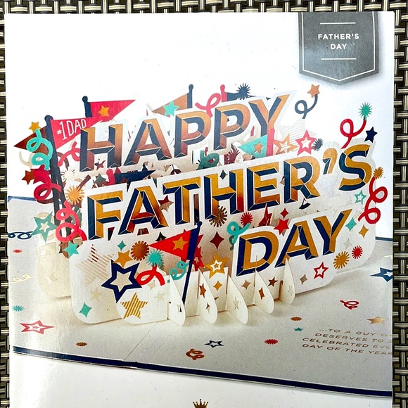 ⚜️Hallmark Pop Up 3D Fathers Day Card! NWT! - Picture 2 of 3